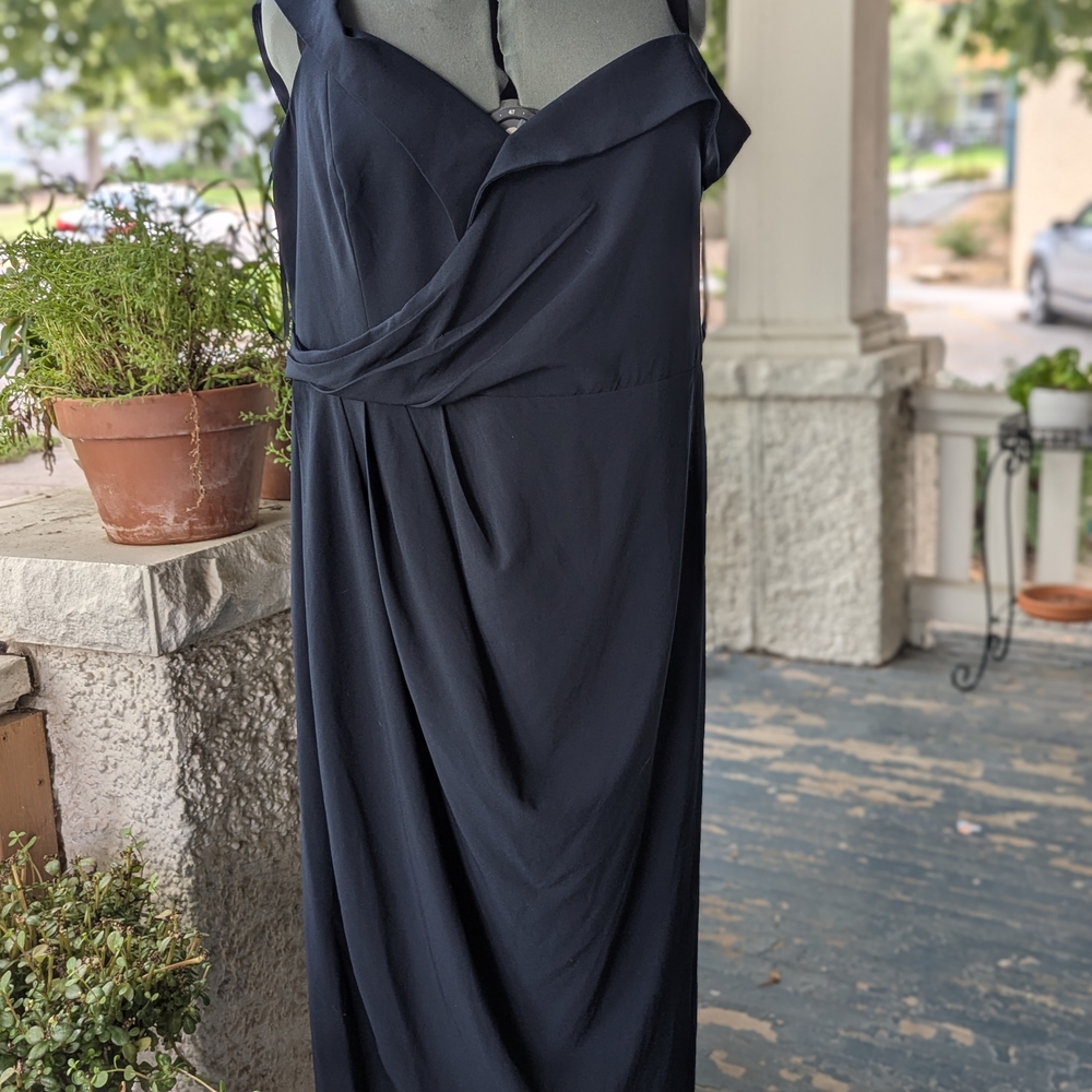 City Chic Black Asymmetrical Dress
